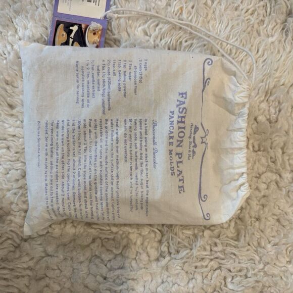 WILLIAMS SONOMA Fashion Plate Pancake Molds Set Of 3 Shoe Purse Hat W/Bag NEW - Picture 6 of 6